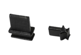 USB støvplugger – 1 stk (svart)